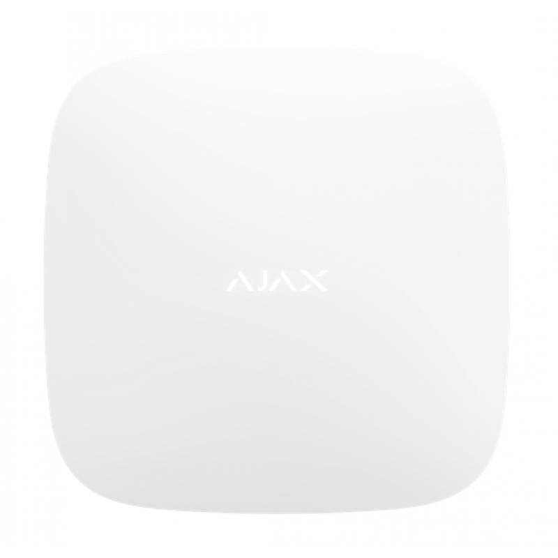 Ajax Hub Plus - интеллектуальная централь системы безопасности c 2хSIM 3G, Ethernet и WiFi. Цвет белый
