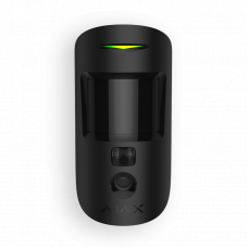 Ajax MotionCam - беспроводной датчик движения с фотокамерой для верификации тревог. Цвет черный